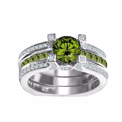 Green Zircon Ring