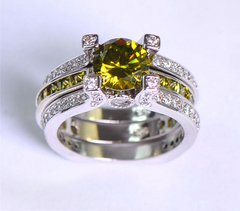 Green Zircon Ring