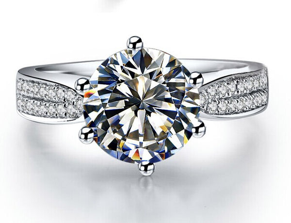 White Birthstone Ring